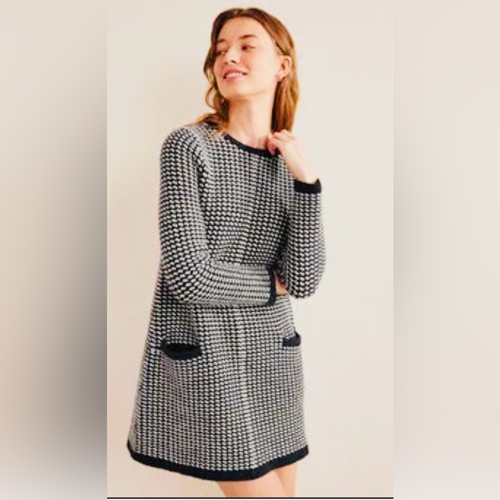BODEN Wool blend chunky knit dress NWT